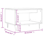 Salontafel 60X50X40 Cm Bewerkt Hout Kleurig