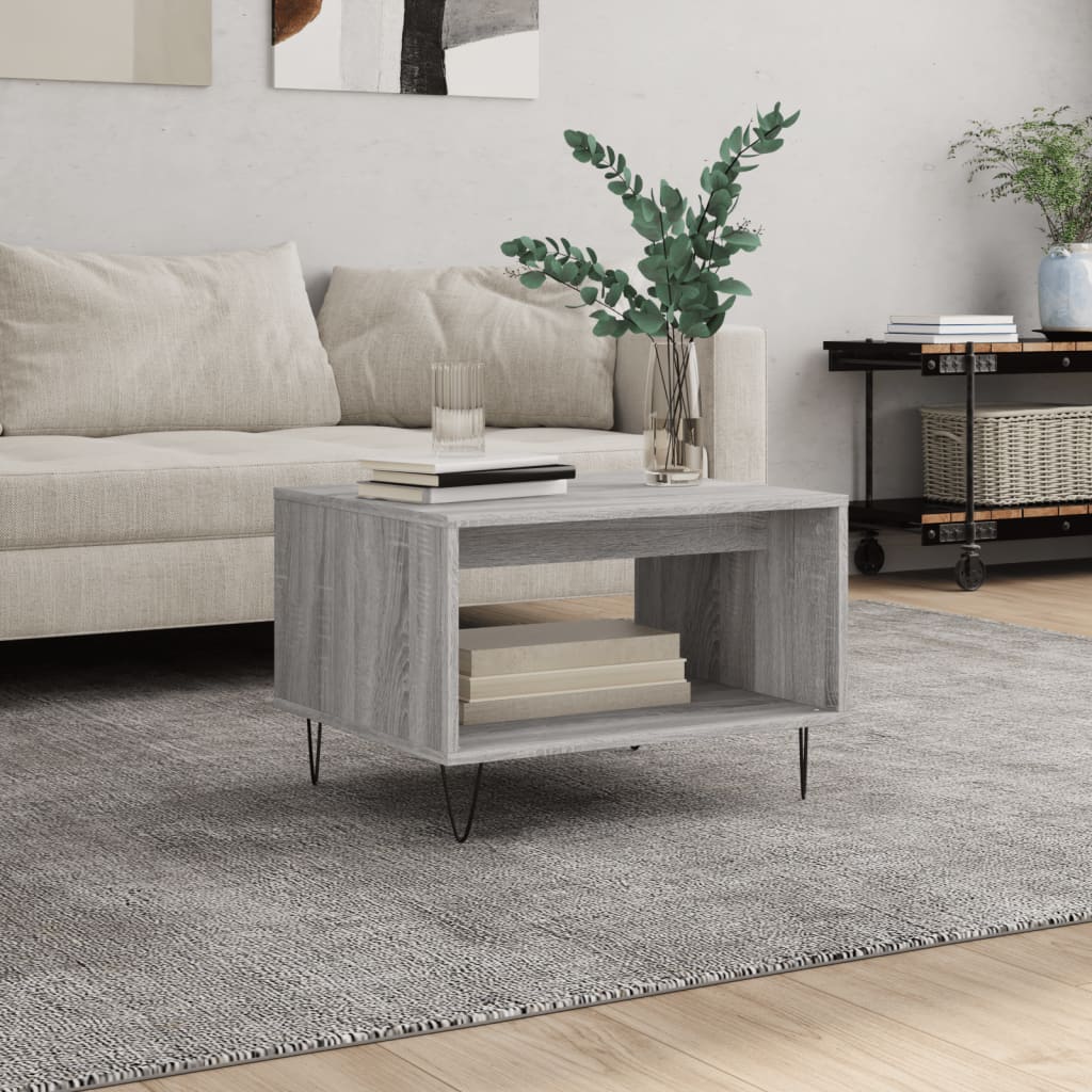 Salontafel 60X50X40 Cm Bewerkt Hout Kleurig