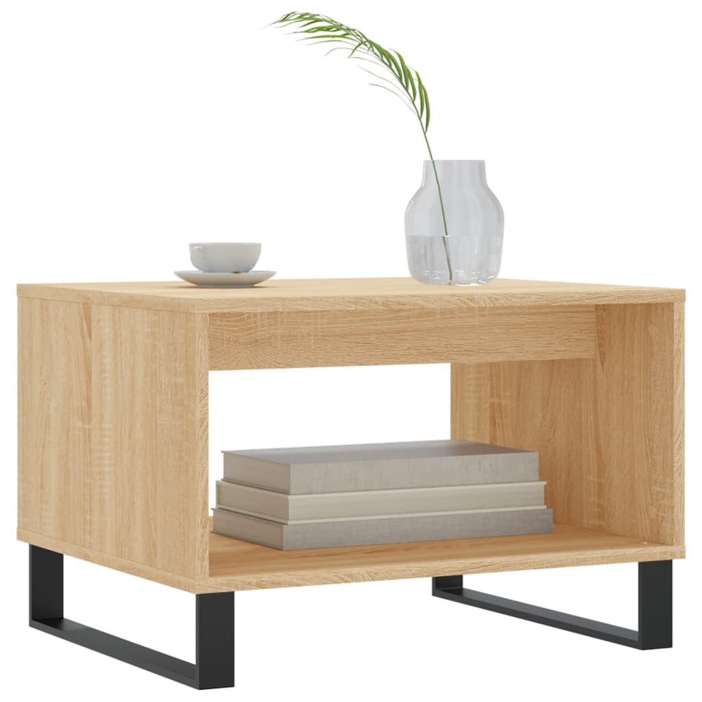 Salontafel 60X50X40 Cm Bewerkt Hout Kleurig