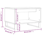 Salontafel 60X50X40 Cm Bewerkt Hout Kleurig