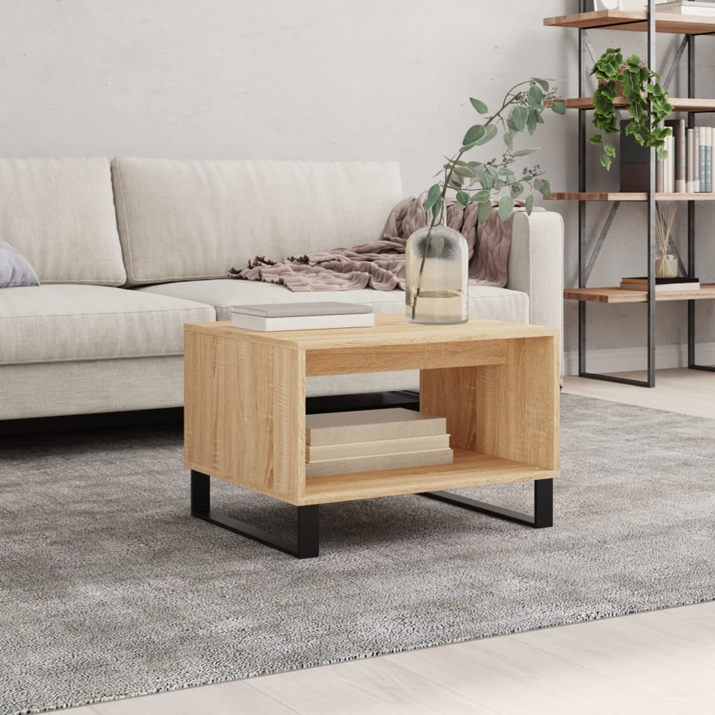 Salontafel 60X50X40 Cm Bewerkt Hout Kleurig