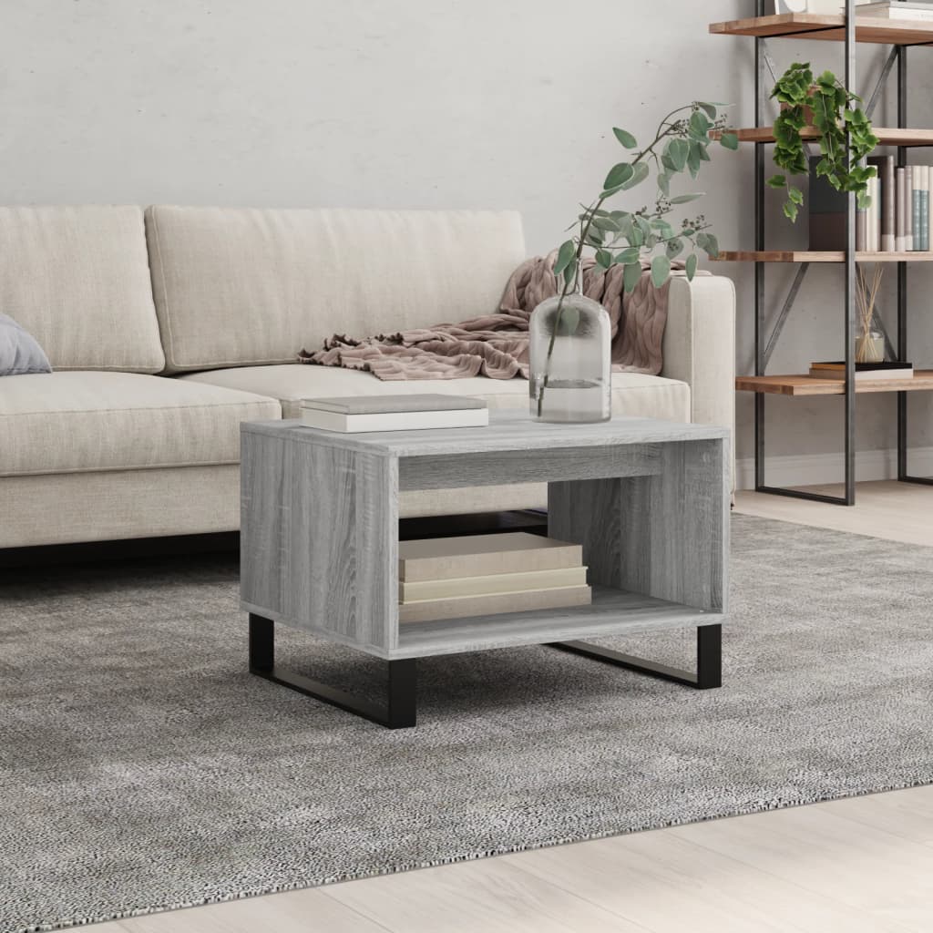 Salontafel 60X50X40 Cm Bewerkt Hout Kleurig