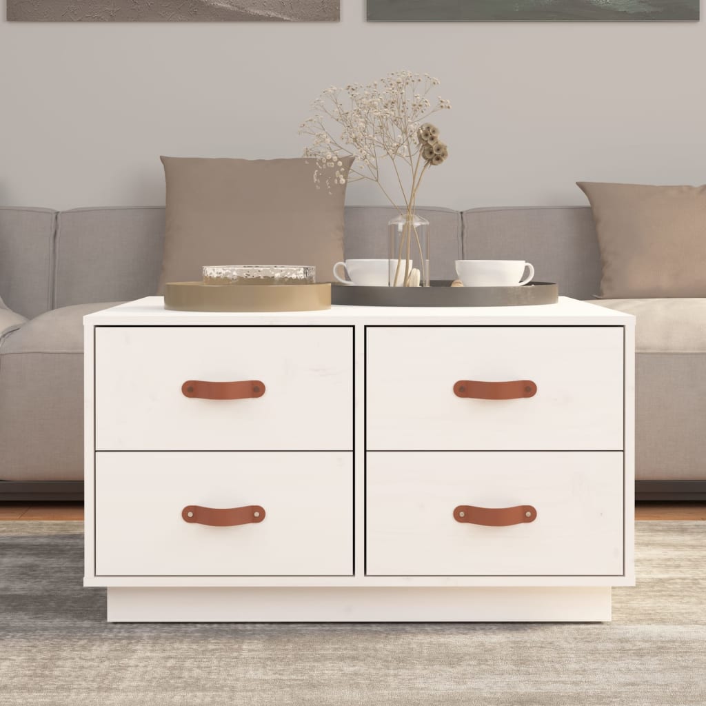Salontafel 80X80X45 Cm Massief Grenenhout