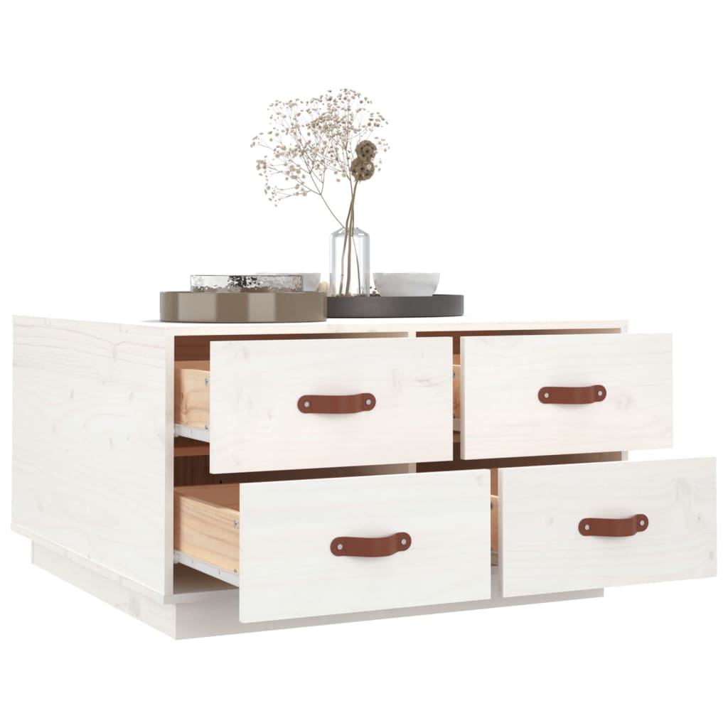 Salontafel 80X80X45 Cm Massief Grenenhout