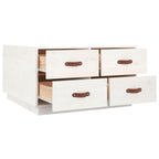 Salontafel 80X80X45 Cm Massief Grenenhout