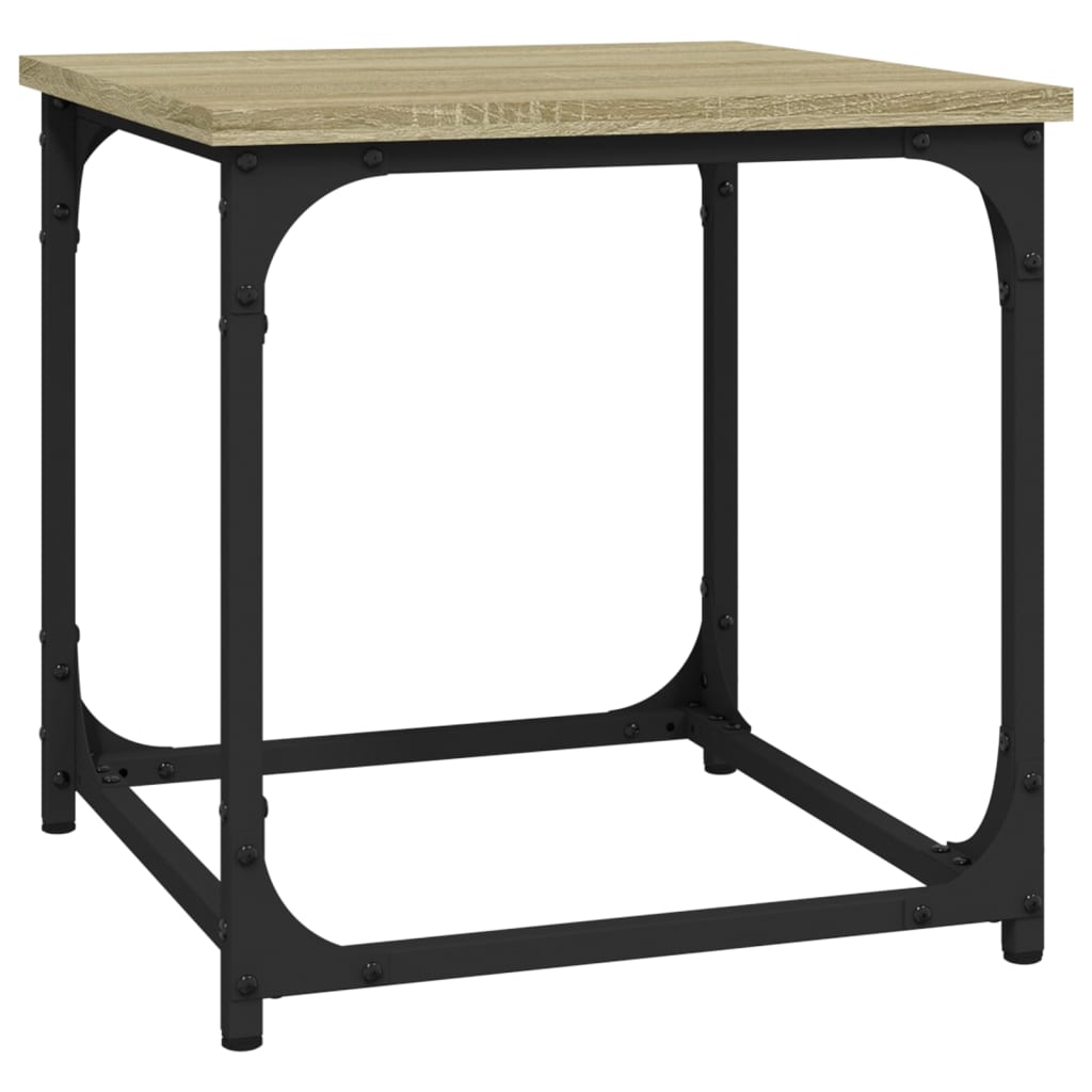Salontafel 40X40X40 Cm Bewerkt Hout Kleurig