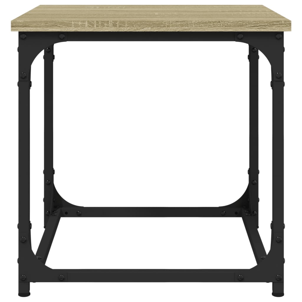 Salontafel 40X40X40 Cm Bewerkt Hout Kleurig