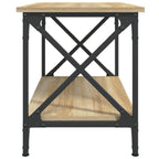 Bijzettafel 55X38X45 Cm Bewerkt Hout Kleurig