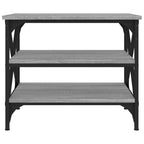 Bijzettafel 55X38X45 Cm Bewerkt Hout Eikenkleurig