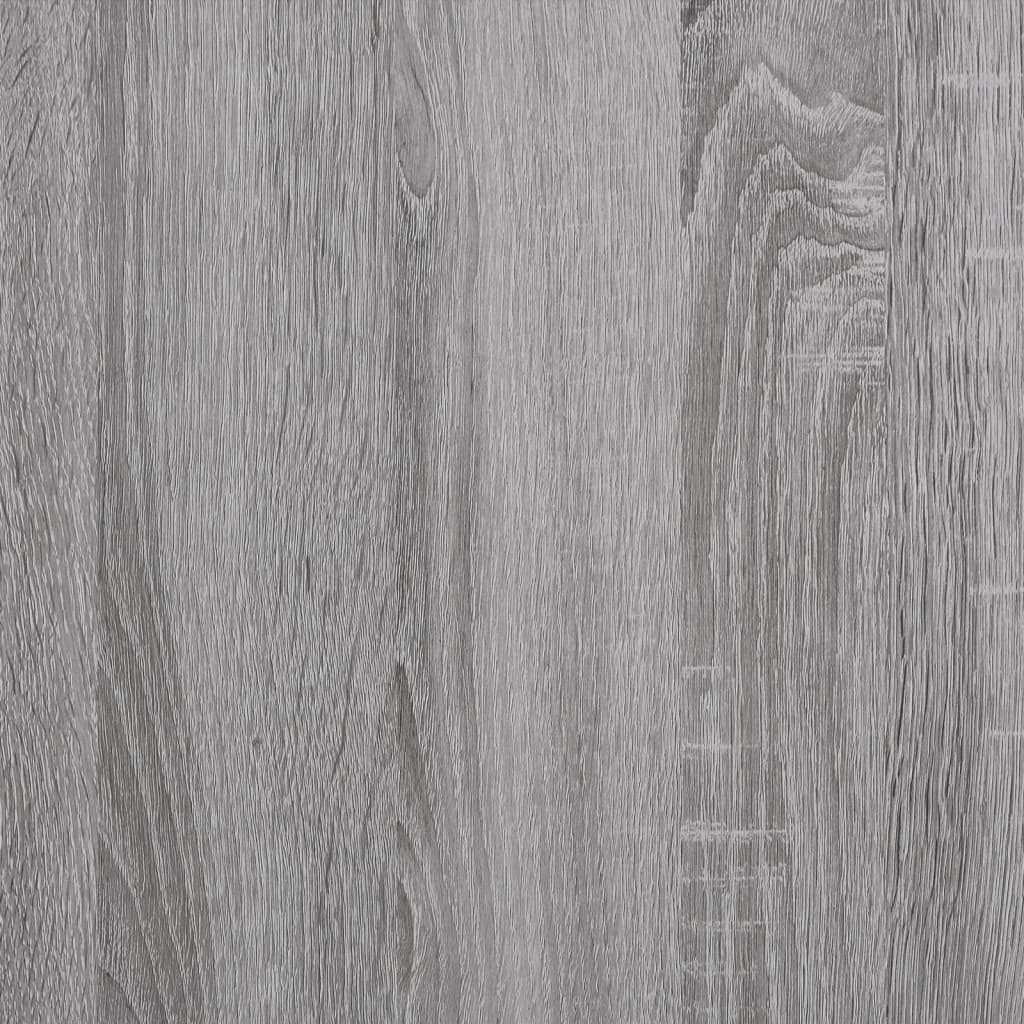Bijzettafel 55X38X45 Cm Bewerkt Hout Eikenkleurig