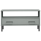 Salontafel Met Metalen Poten Oslo 85X50X45 Cm Hout