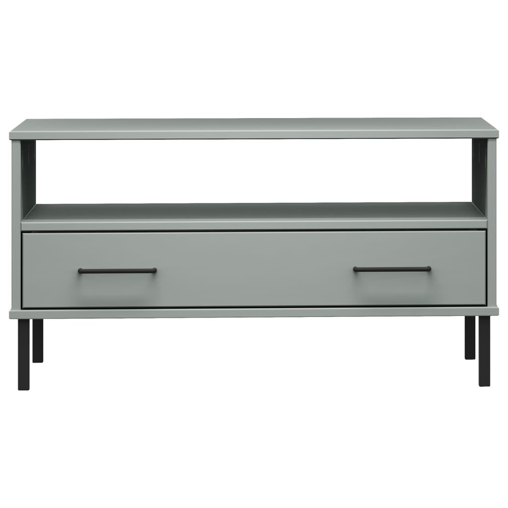 Salontafel Met Metalen Poten Oslo 85X50X45 Cm Hout