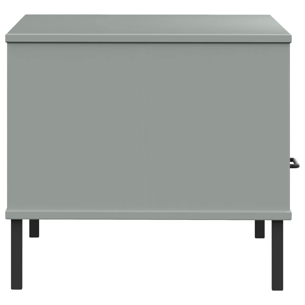 Salontafel Met Metalen Poten Oslo 85X50X45 Cm Hout