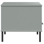 Salontafel Met Metalen Poten Oslo 85X50X45 Cm Hout