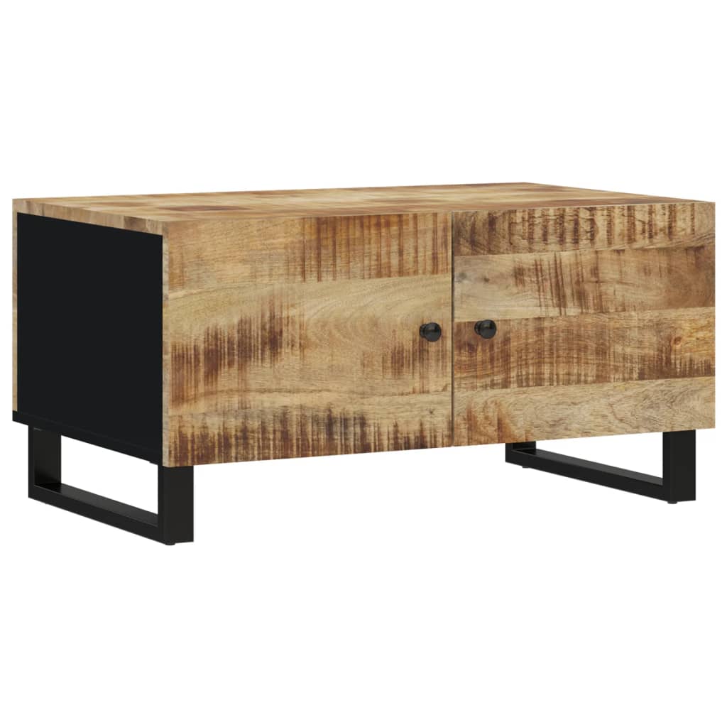 Salontafel 80X50X40 Cm Massief Mangohout En Bewerkt Hout