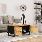 Salontafel 80X50X40 Cm Massief Mangohout En Bewerkt Hout