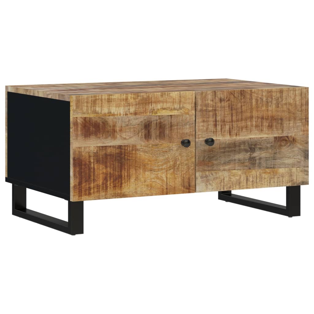 Salontafel 80X50X40 Cm Massief Mangohout En Bewerkt Hout