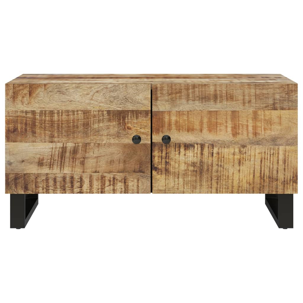 Salontafel 80X50X40 Cm Massief Mangohout En Bewerkt Hout