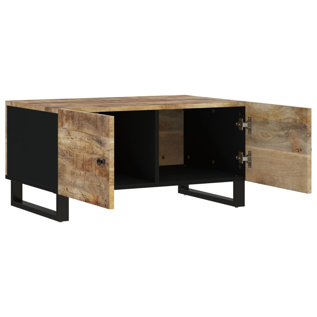 Salontafel 80X50X40 Cm Massief Mangohout En Bewerkt Hout