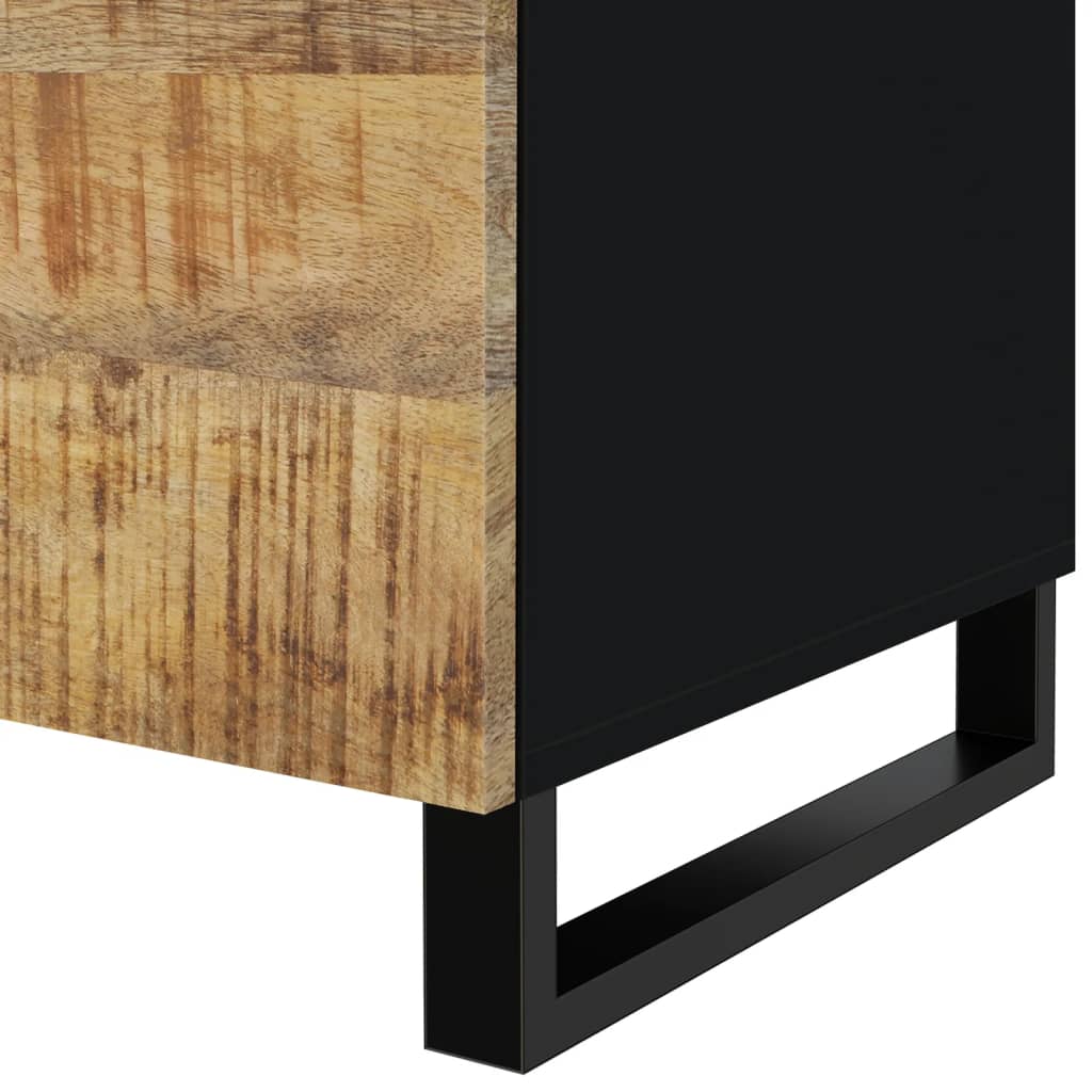 Salontafel 80X50X40 Cm Massief Mangohout En Bewerkt Hout