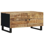 Salontafel 80X50X40 Cm Massief Mangohout En Bewerkt Hout