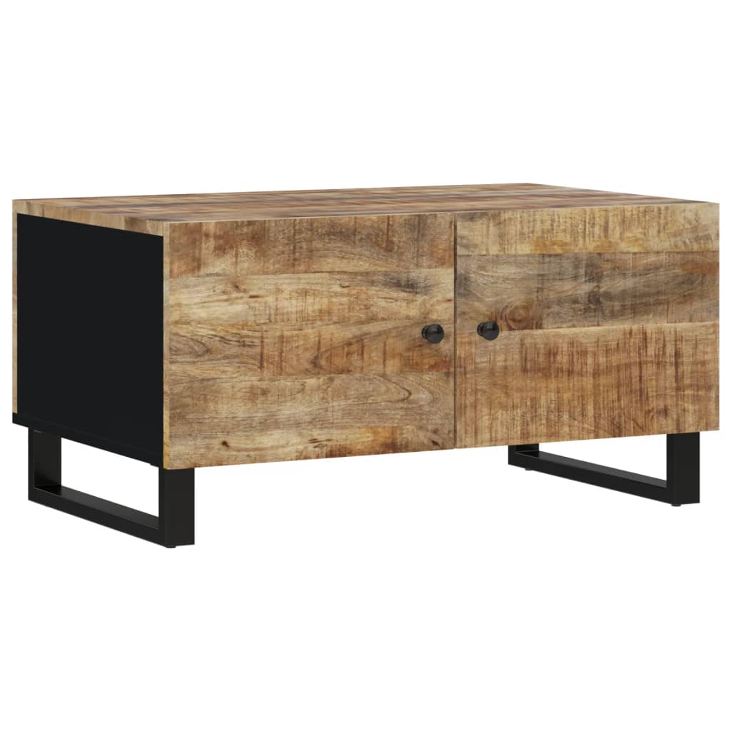 Salontafel 80X50X40 Cm Massief Mangohout En Bewerkt Hout