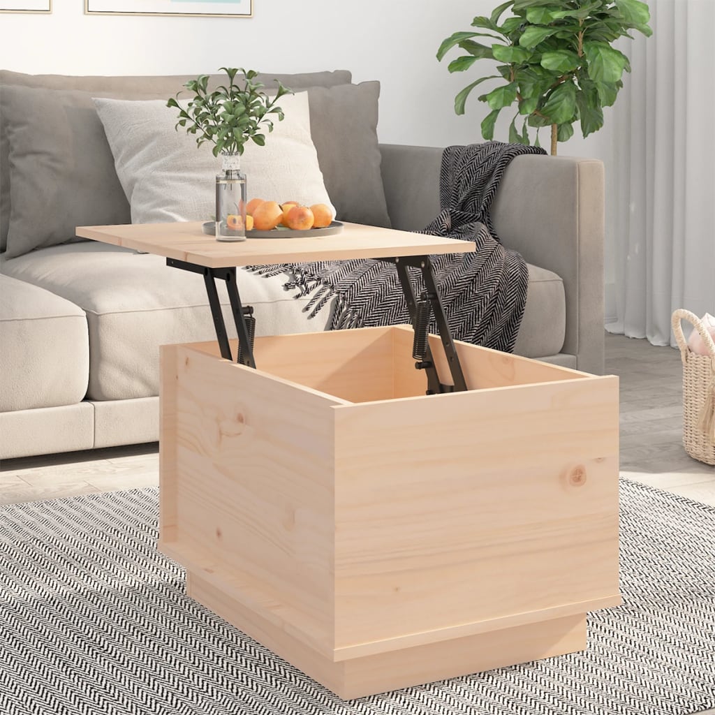 Salontafel 40X50X35 Cm Massief Grenenhout