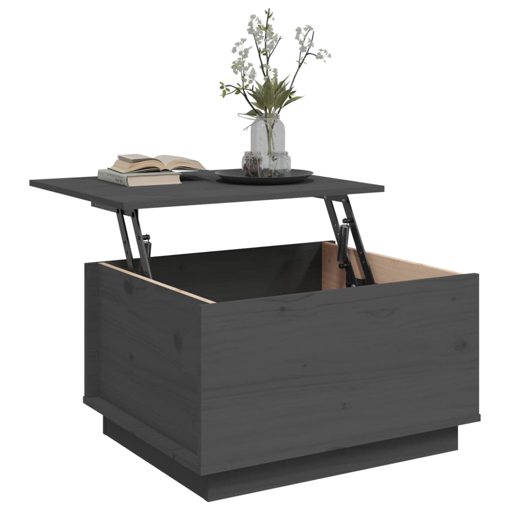 Salontafel 60X50X35 Cm Massief Grenenhout