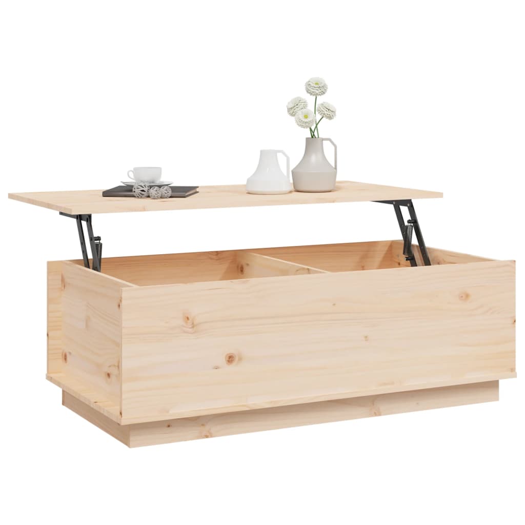Salontafel 100X50X35 Cm Massief Grenenhout