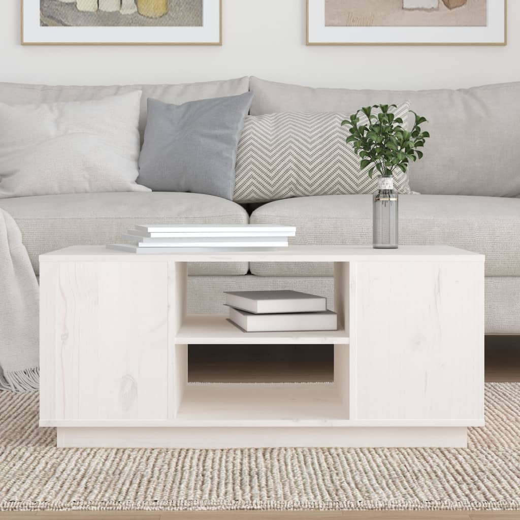 Salontafel 90X49X40,5 Cm Massief Grenenhout