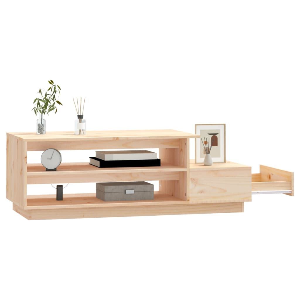 Salontafel 120X50X40,5 Cm Massief Grenenhout