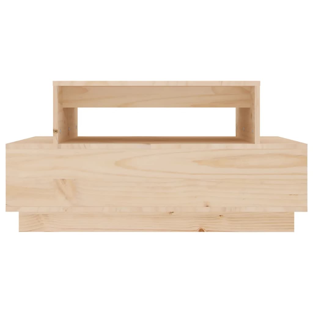 Salontafel 80X55X40,5 Cm Massief Grenenhout