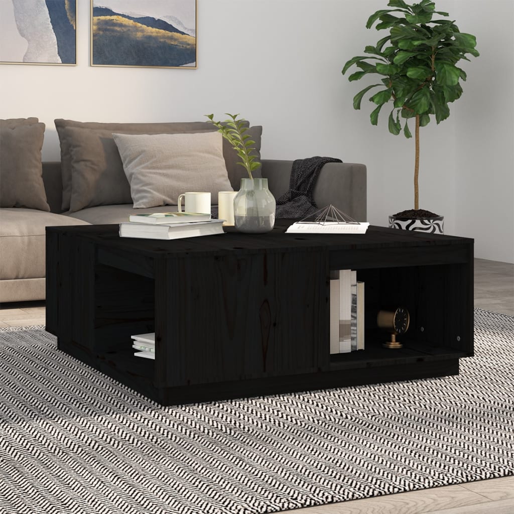 Salontafel 80X81X36,5 Cm Massief Grenenhout