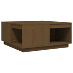 Salontafel 80X81X36,5 Cm Massief Grenenhout