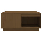 Salontafel 80X81X36,5 Cm Massief Grenenhout