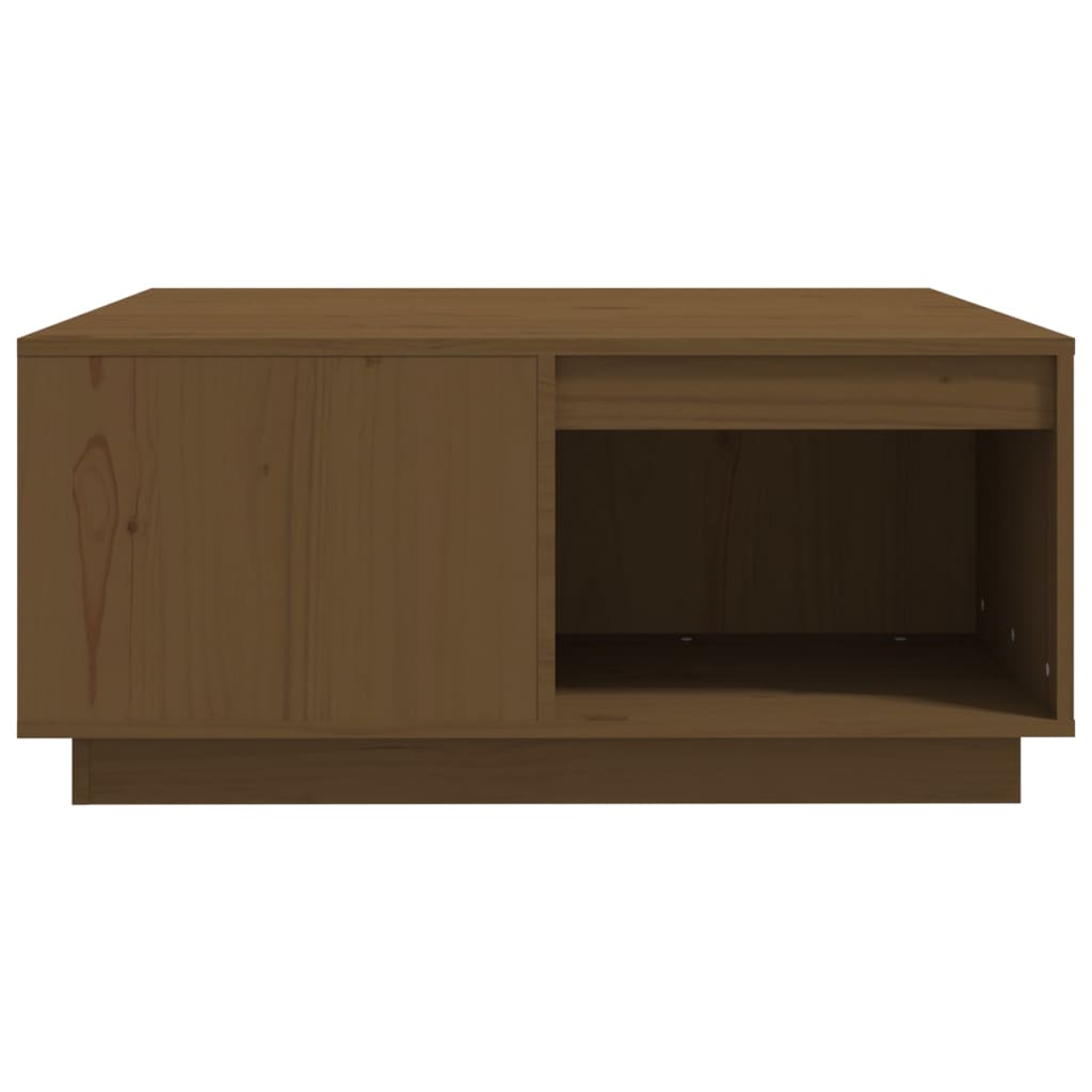 Salontafel 80X81X36,5 Cm Massief Grenenhout