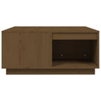Salontafel 80X81X36,5 Cm Massief Grenenhout