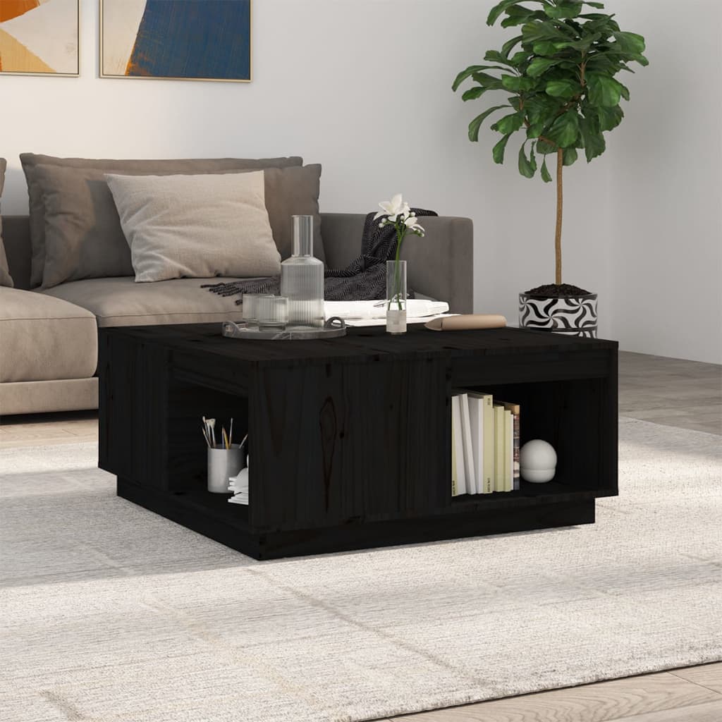 Salontafel 80X81X36,5 Cm Massief Grenenhout