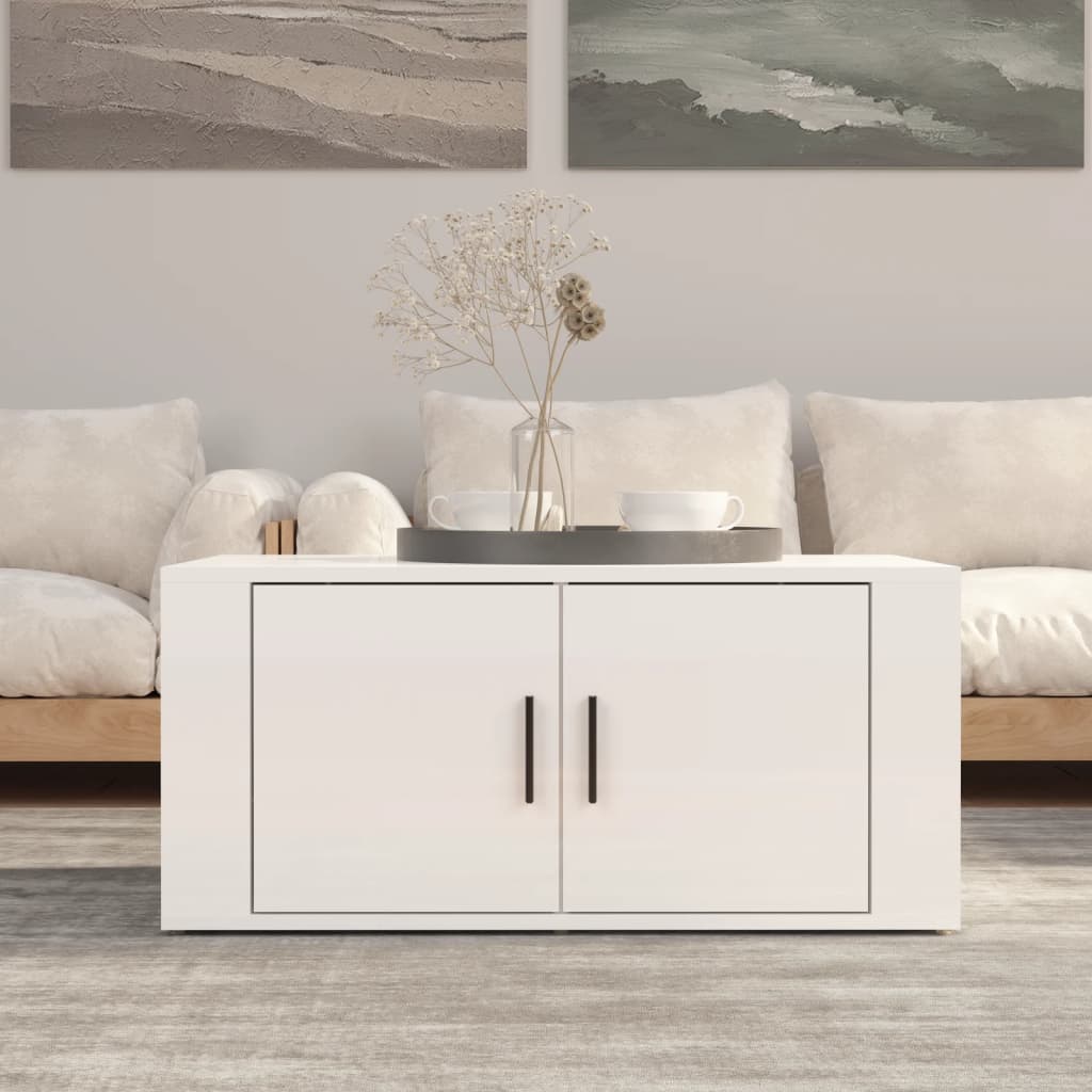 Salontafel 80X50X36 Cm Bewerkt Hout