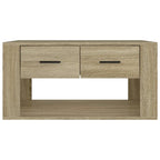 Salontafel 80X50X40 Cm Bewerkt Hout Kleurig
