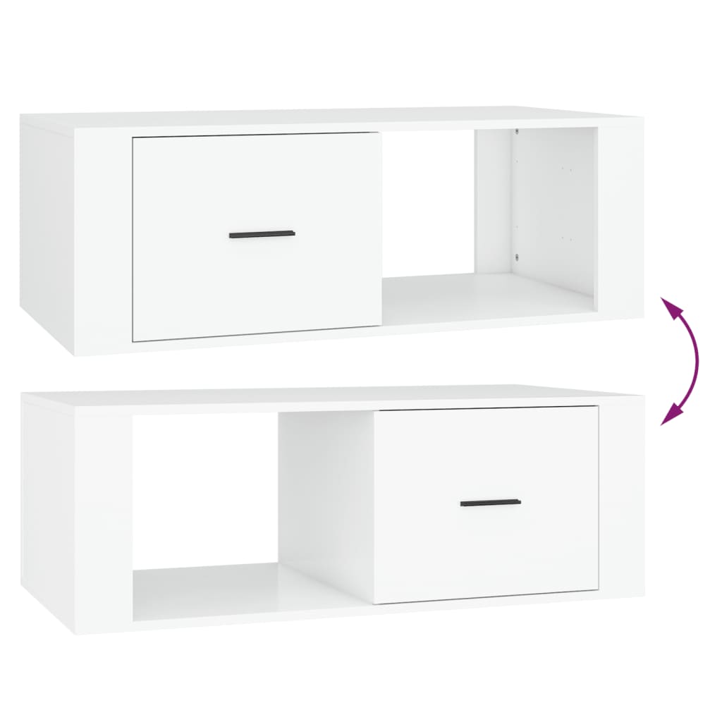 Salontafel 100X50,5X35 Cm Bewerkt Hout