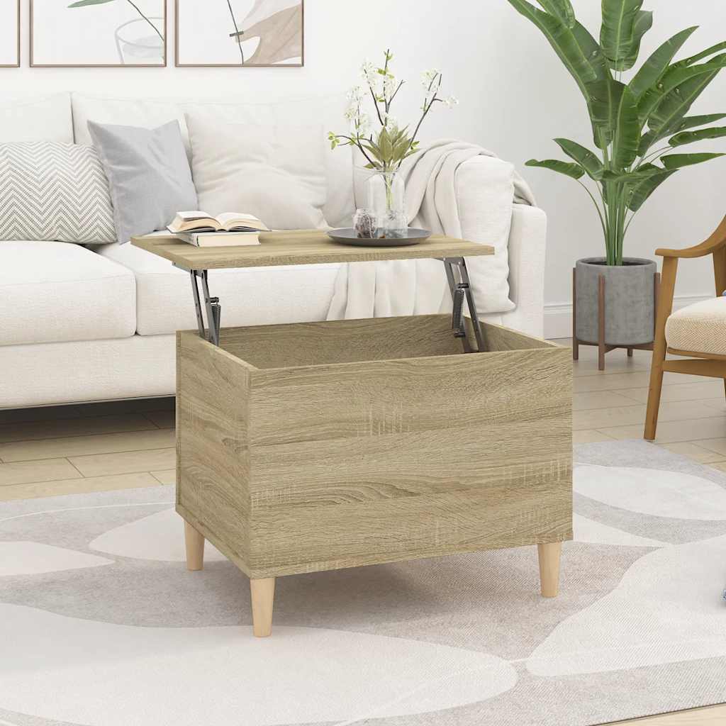 Salontafel 90X44,5X45 Cm Bewerkt Hout Kleurig