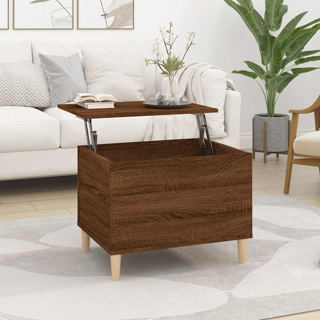 Salontafel 90X44,5X45 Cm Bewerkt Hout Kleurig