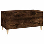 Salontafel 90X44,5X45 Cm Bewerkt Hout Kleurig