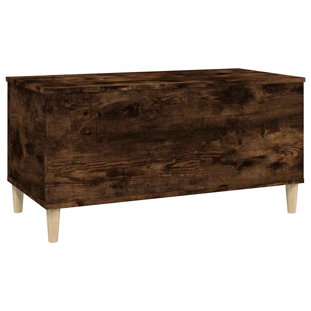Salontafel 90X44,5X45 Cm Bewerkt Hout Kleurig