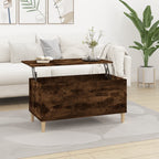 Salontafel 90X44,5X45 Cm Bewerkt Hout Kleurig