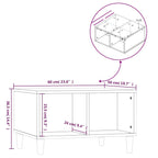 Salontafel 60X50X36,5 Cm Bewerkt Hout