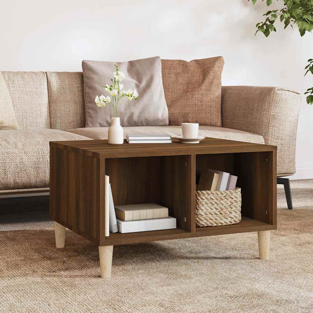 Salontafel 60X50X36,5 Cm Bewerkt Hout