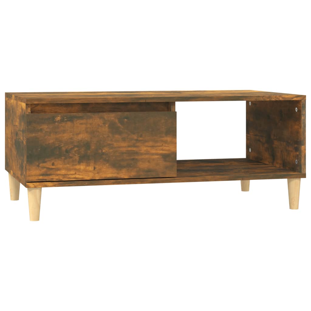 Salontafel 90X50X36,5 Cm Bewerkt Hout Kleurig