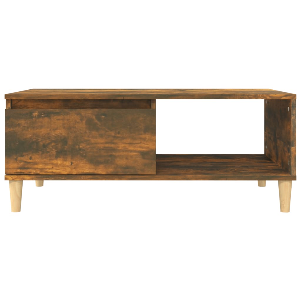 Salontafel 90X50X36,5 Cm Bewerkt Hout Kleurig